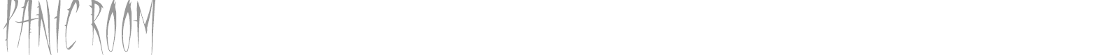 Panic Room font preview